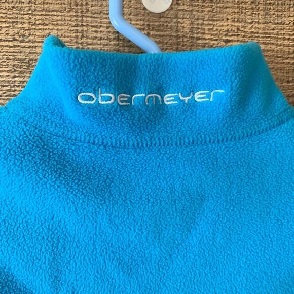 Obermeyer Ultragear 100 Micro Zip Glacier Blue Fleece Pullover Jacket SZ Medium - Picture 4 of 6